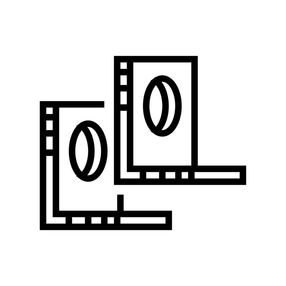corner brace hardware furniture fitting line icon vector illustration