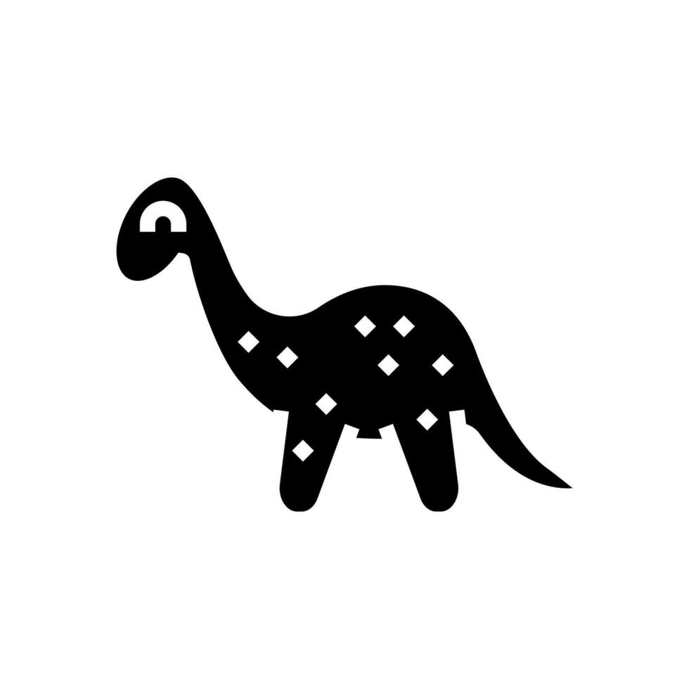 toy animal dinosaur toy child game play glyph icon vector illustration