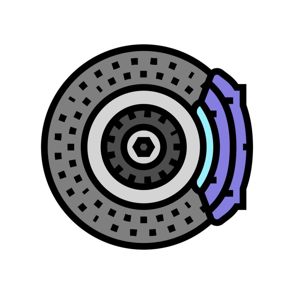 brakes vehicle speed auto color icon vector illustration
