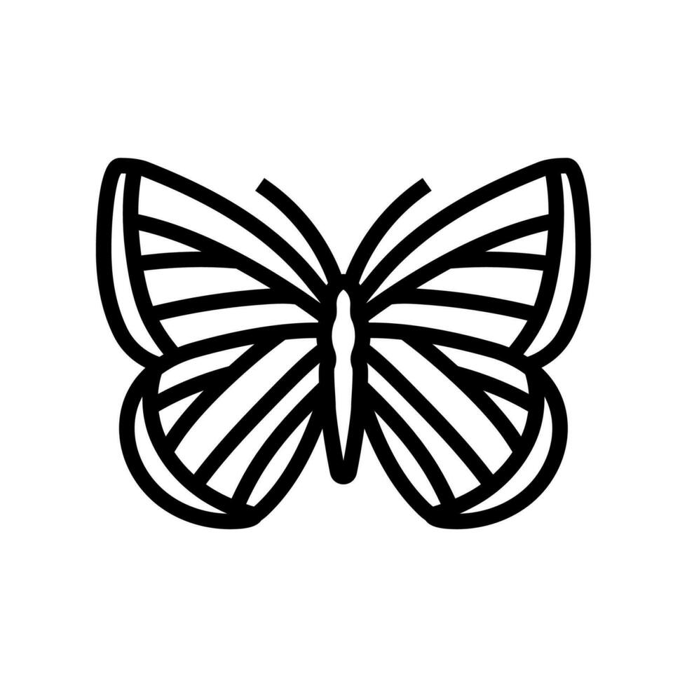 spring azure insect line icon vector illustration
