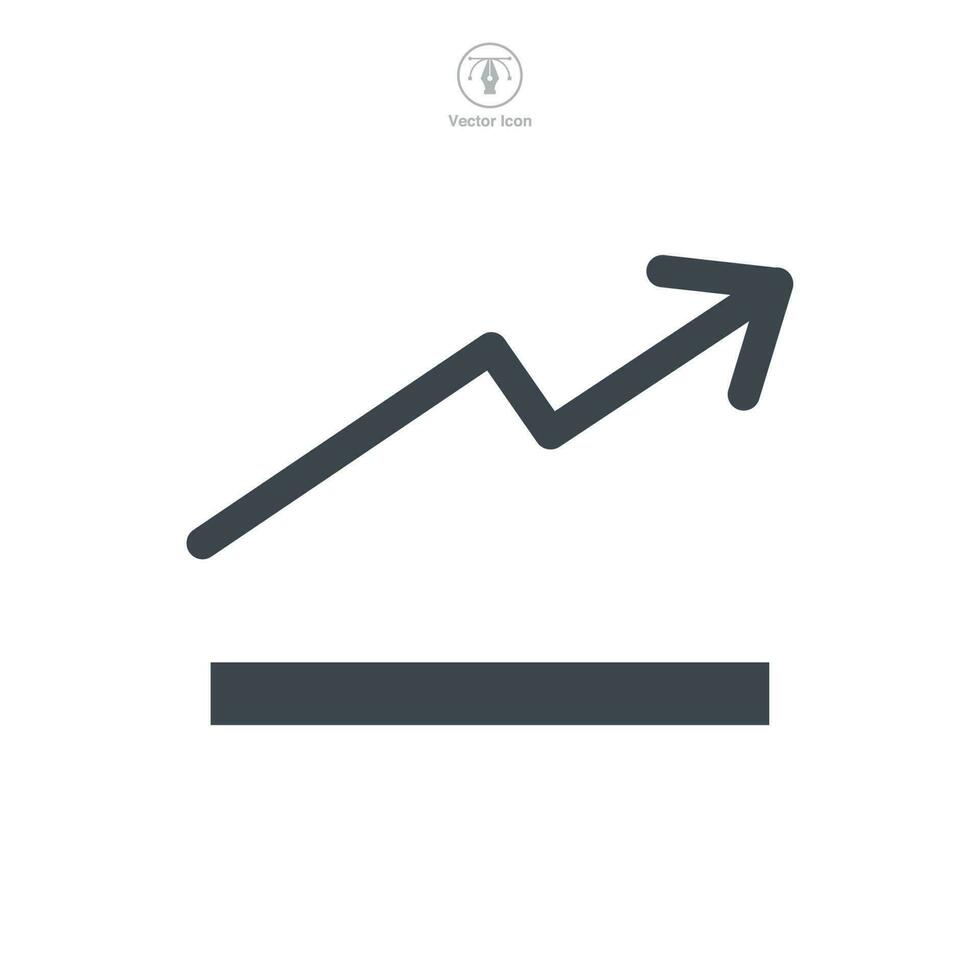 graph icon symbol template for graphic and web design collection logo vector illustration