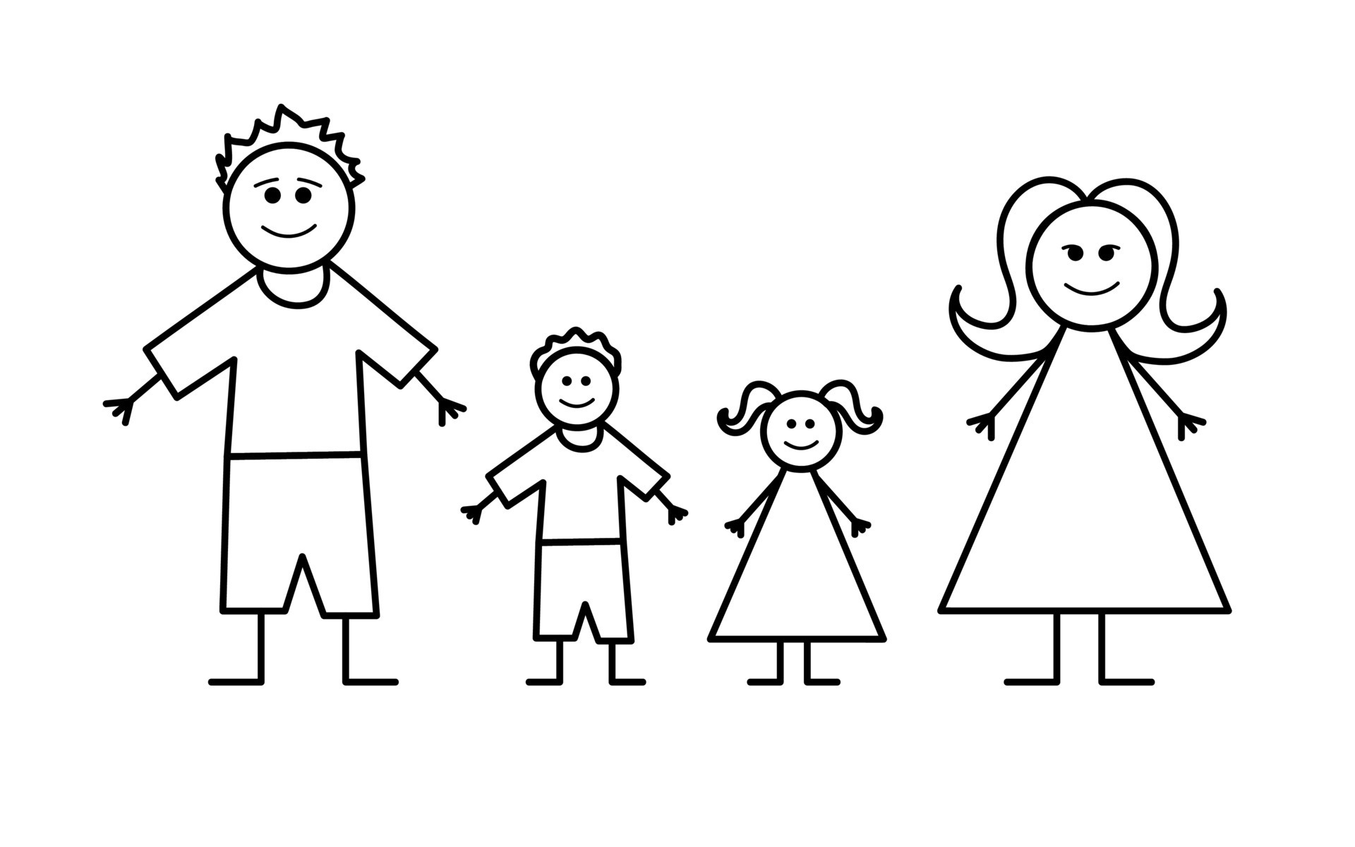 Family Members Hand Drawn Sketch Icon Stock Vector  Illustration of  female member 111894222