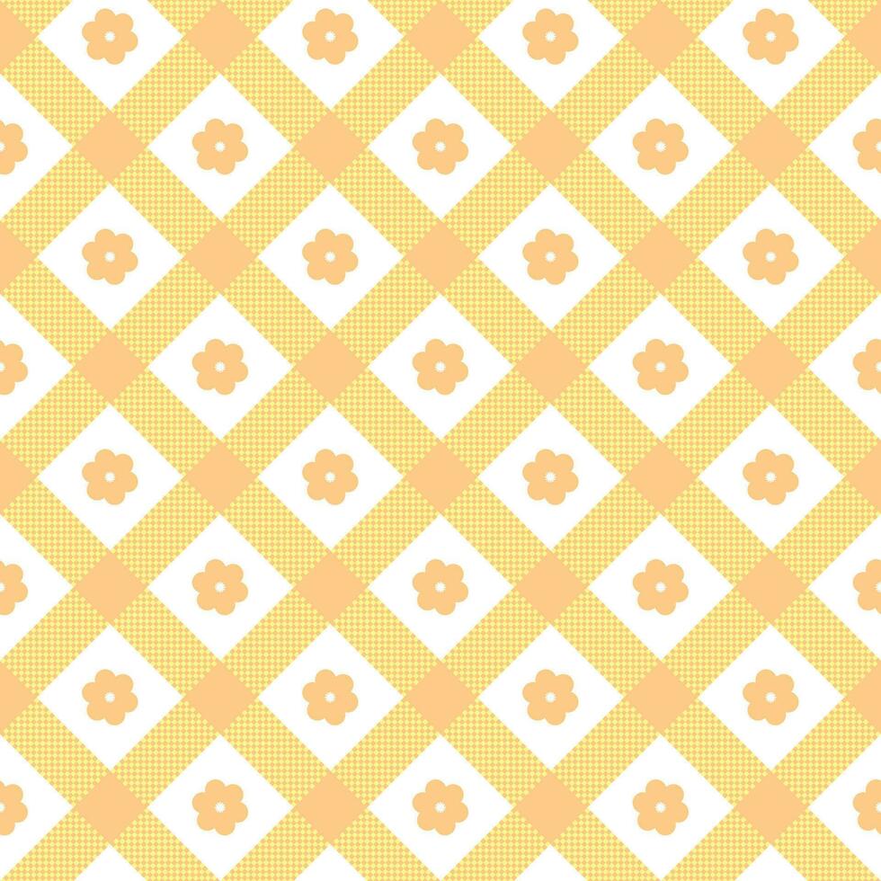 Simply seamless check pattern design for decorating wallpaper, wrapping paper, fabric, backdrop and etc. vector