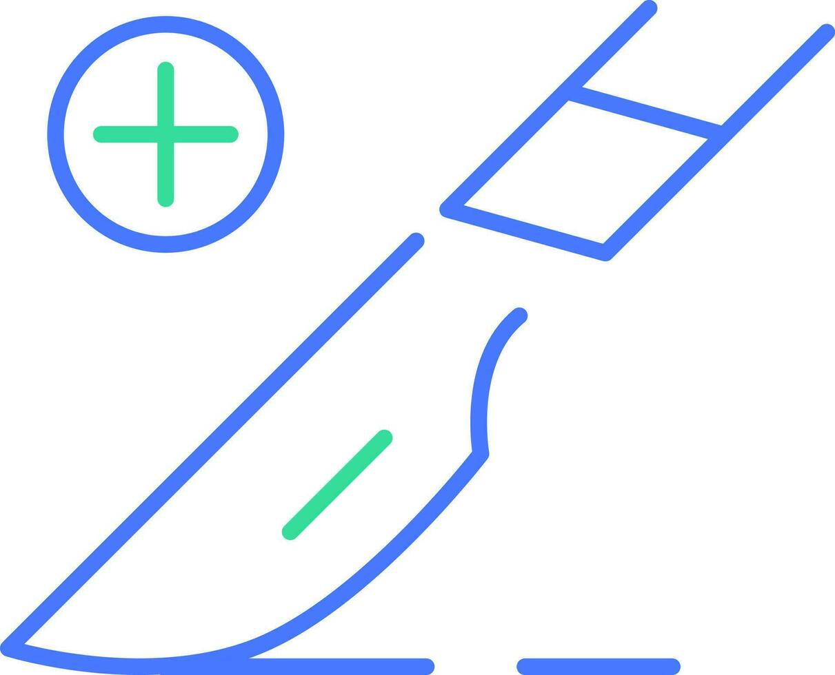 Surgery line vector icon