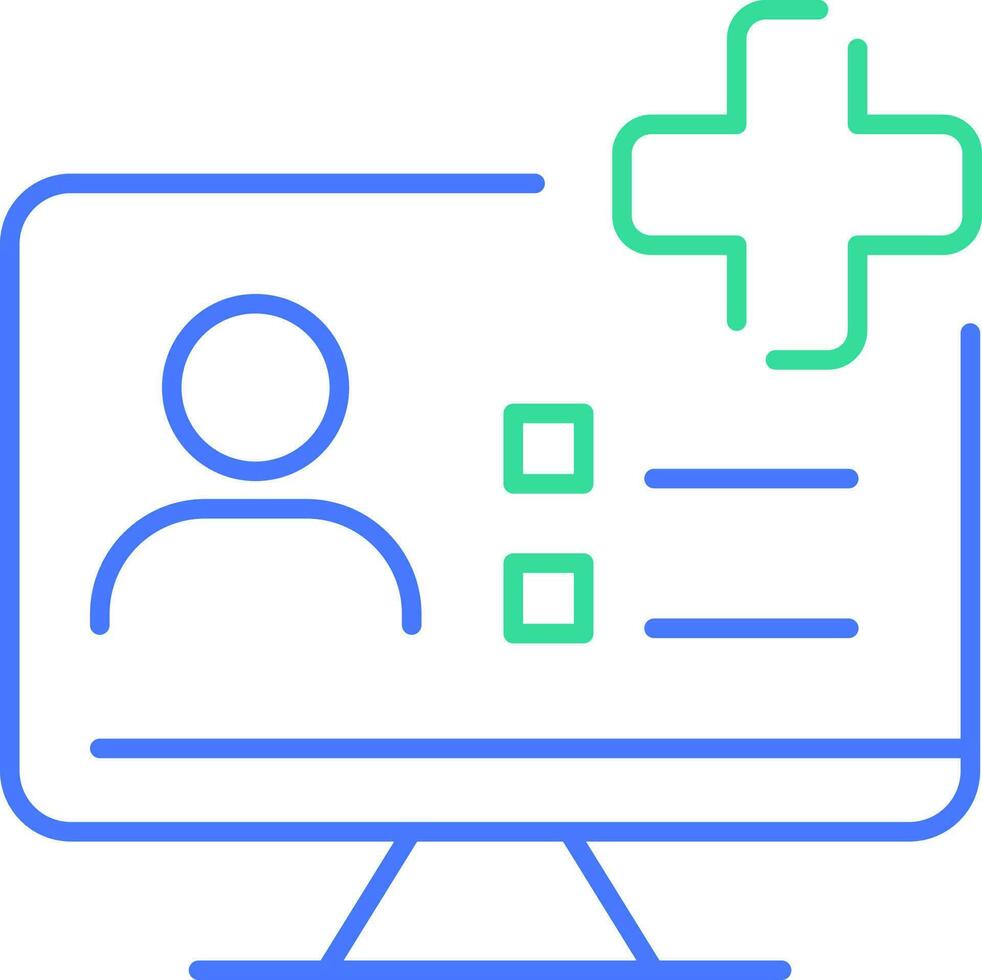 Patient data vector icon