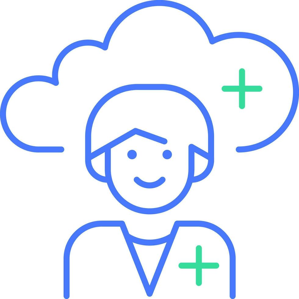 Cloud Health vector icon