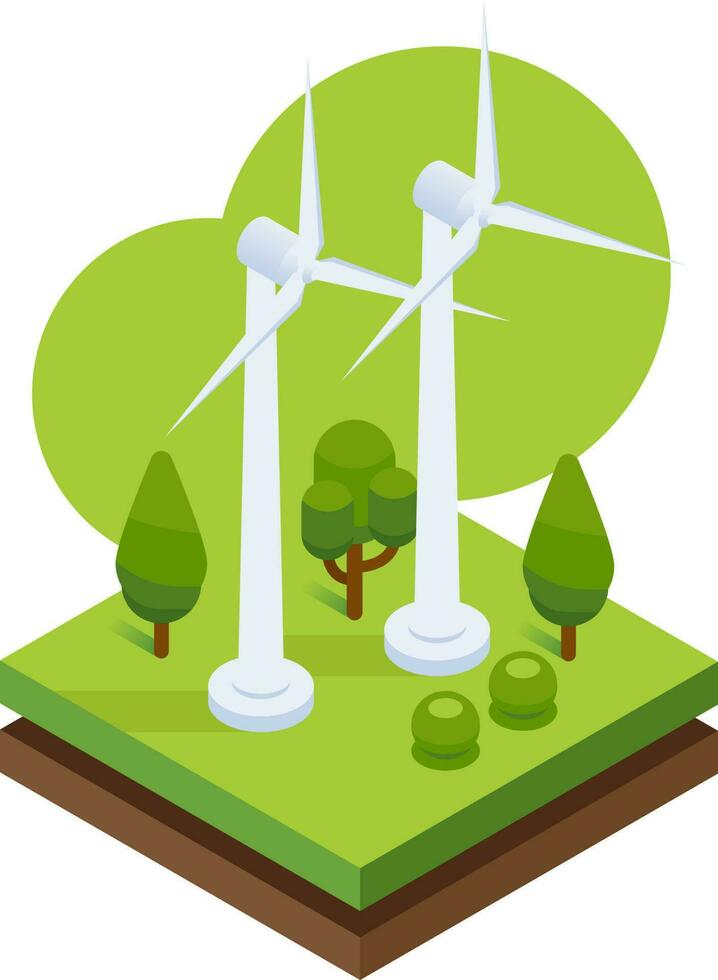 Wind power plant vector