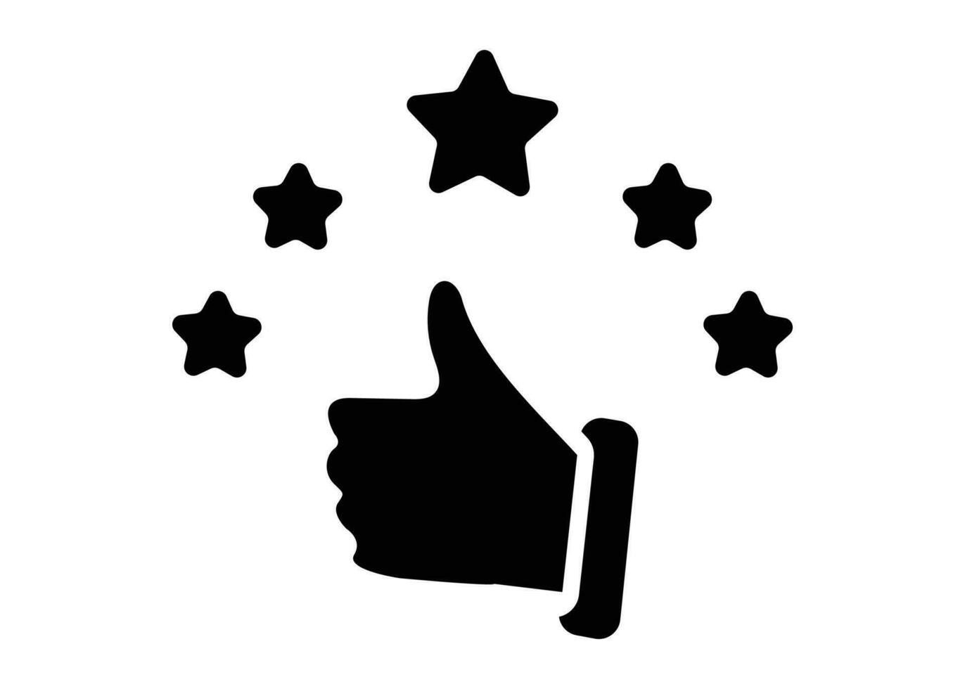 5 stars testimonial icon design template isolated illustration vector