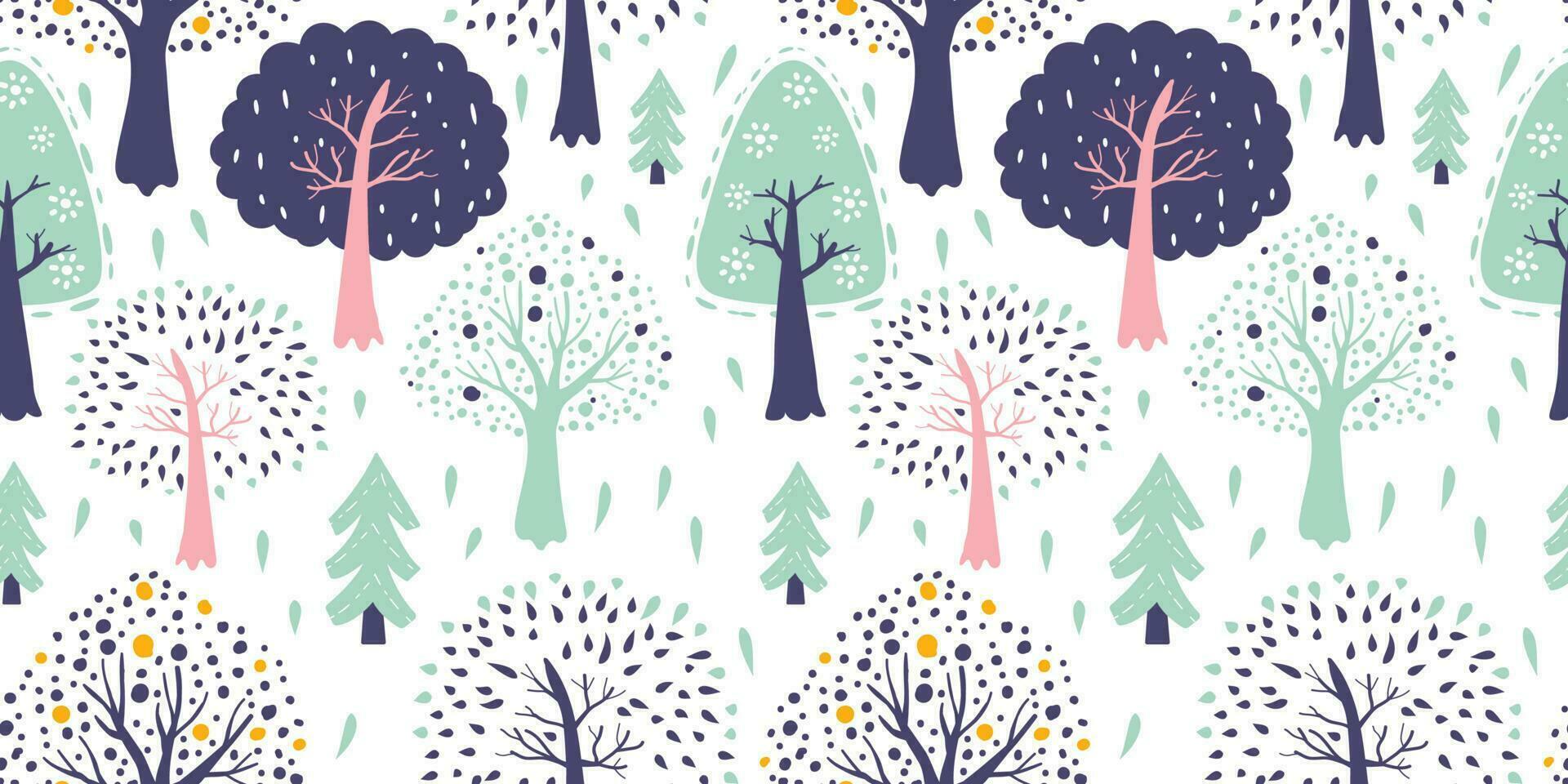 Folk Bunny Seamless Pattern For Children vector