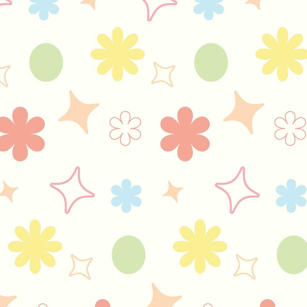 Confetti. cartoon pattern background design. vector