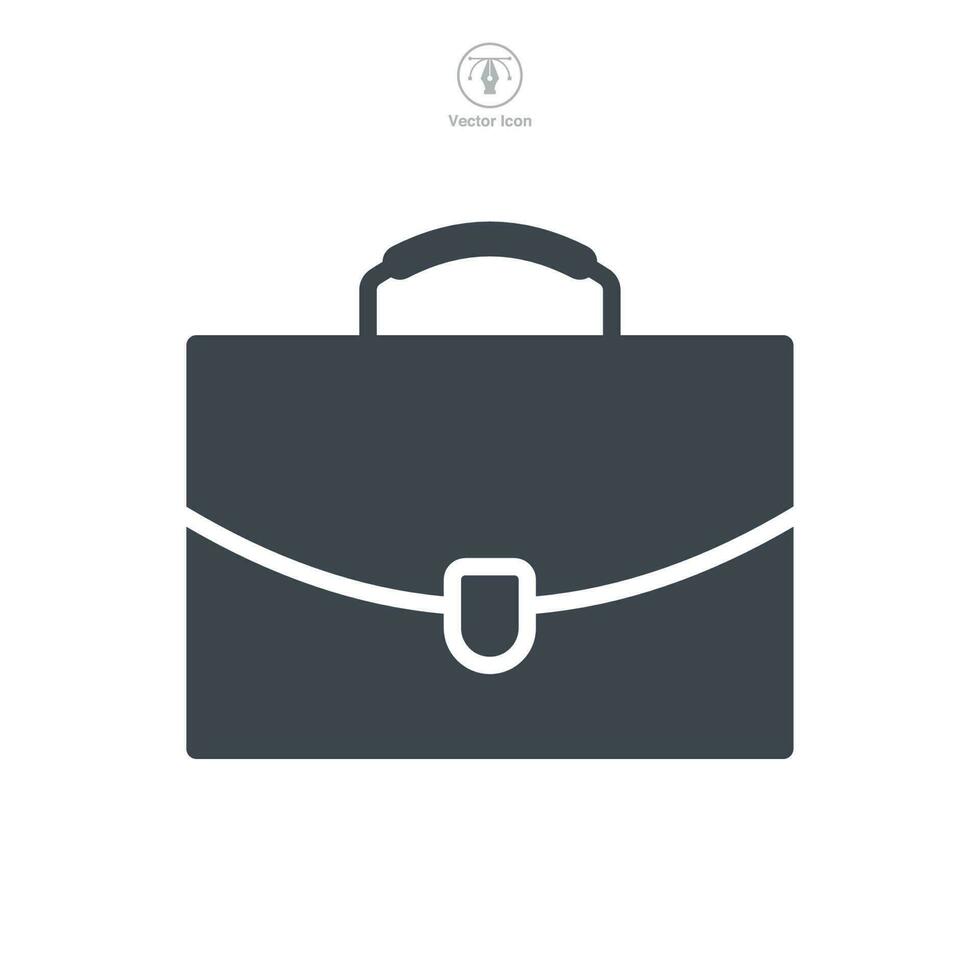 briefcase icon symbol template for graphic and web design collection logo vector illustration