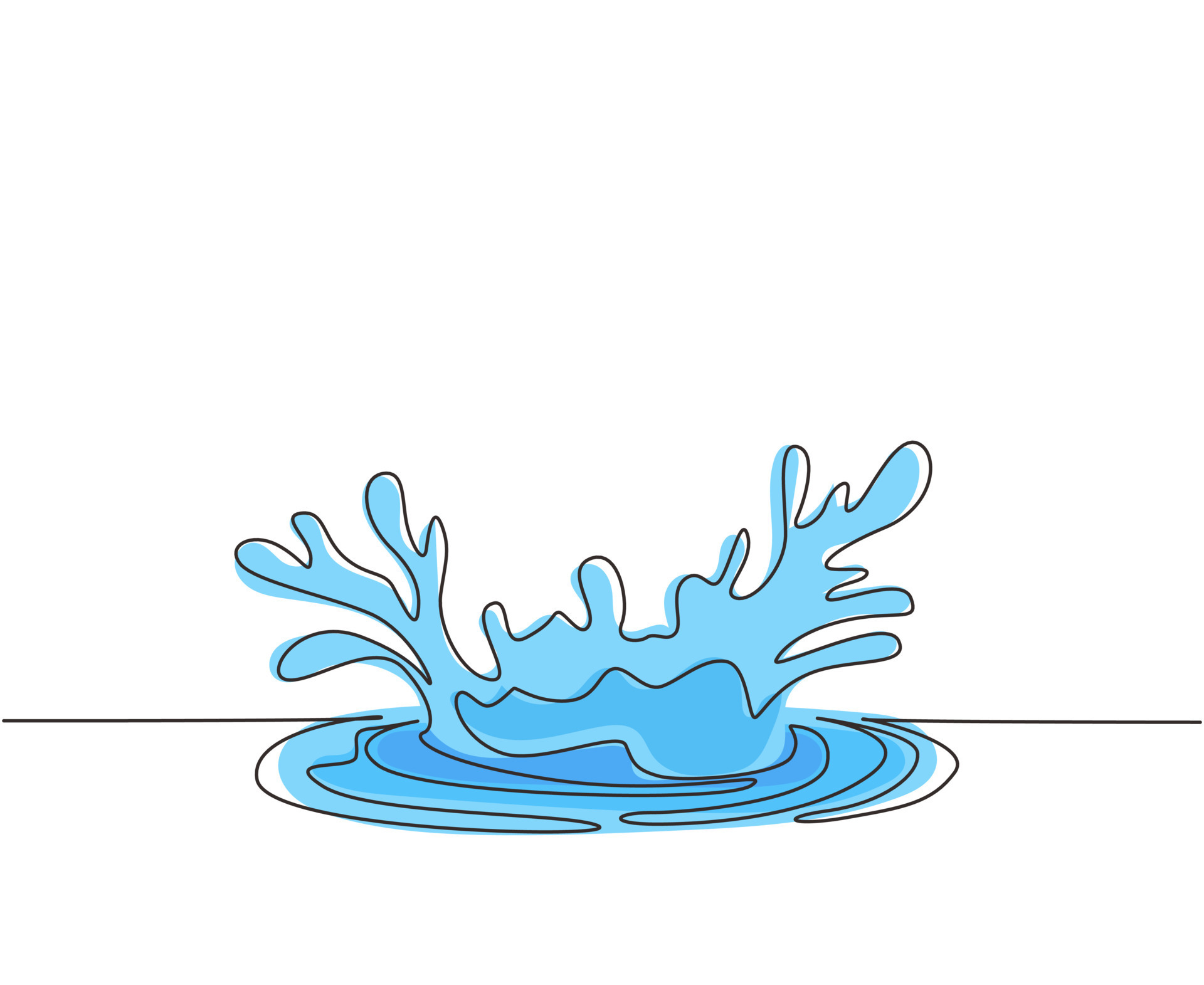 How To Draw Water Splash
