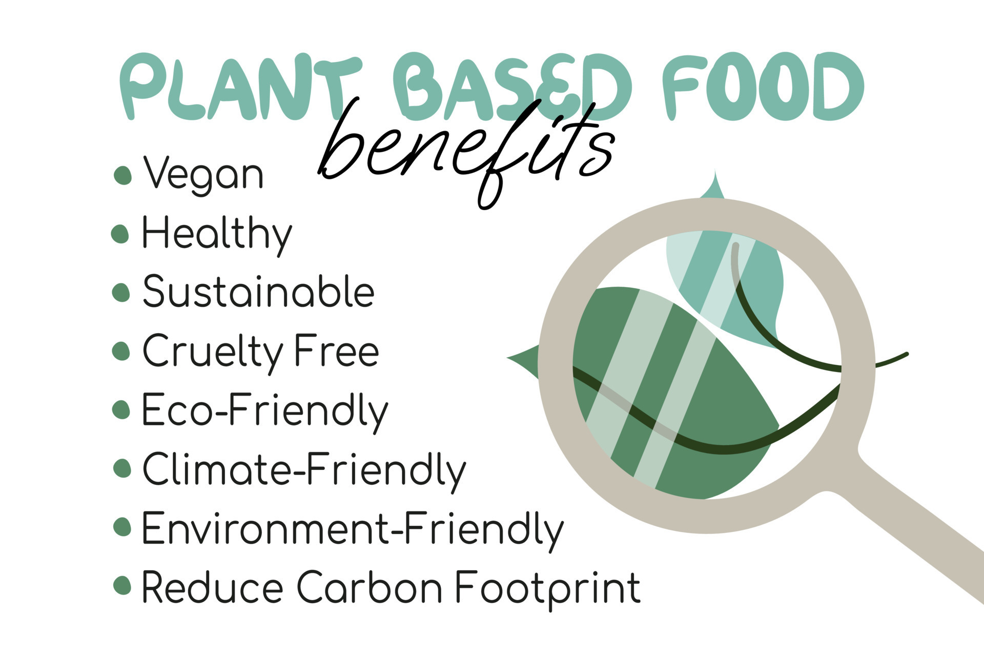 Plant Based Food Benefits Infographic Vector Illustration 23864227 plant-based-food-benefits-infographic-vector-illustration-23864227