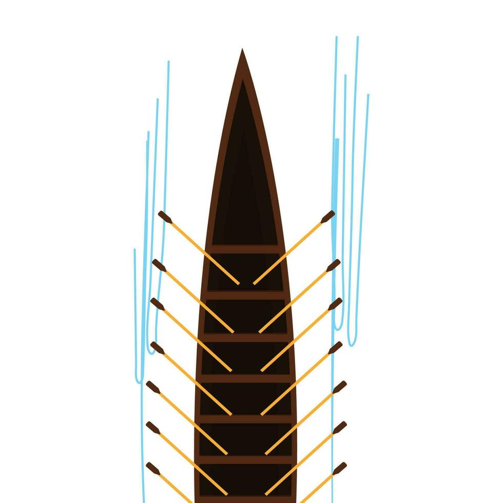 Realistic illustration of south indian boat vector