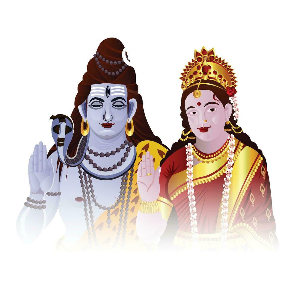 Vector illustration of lord shivji