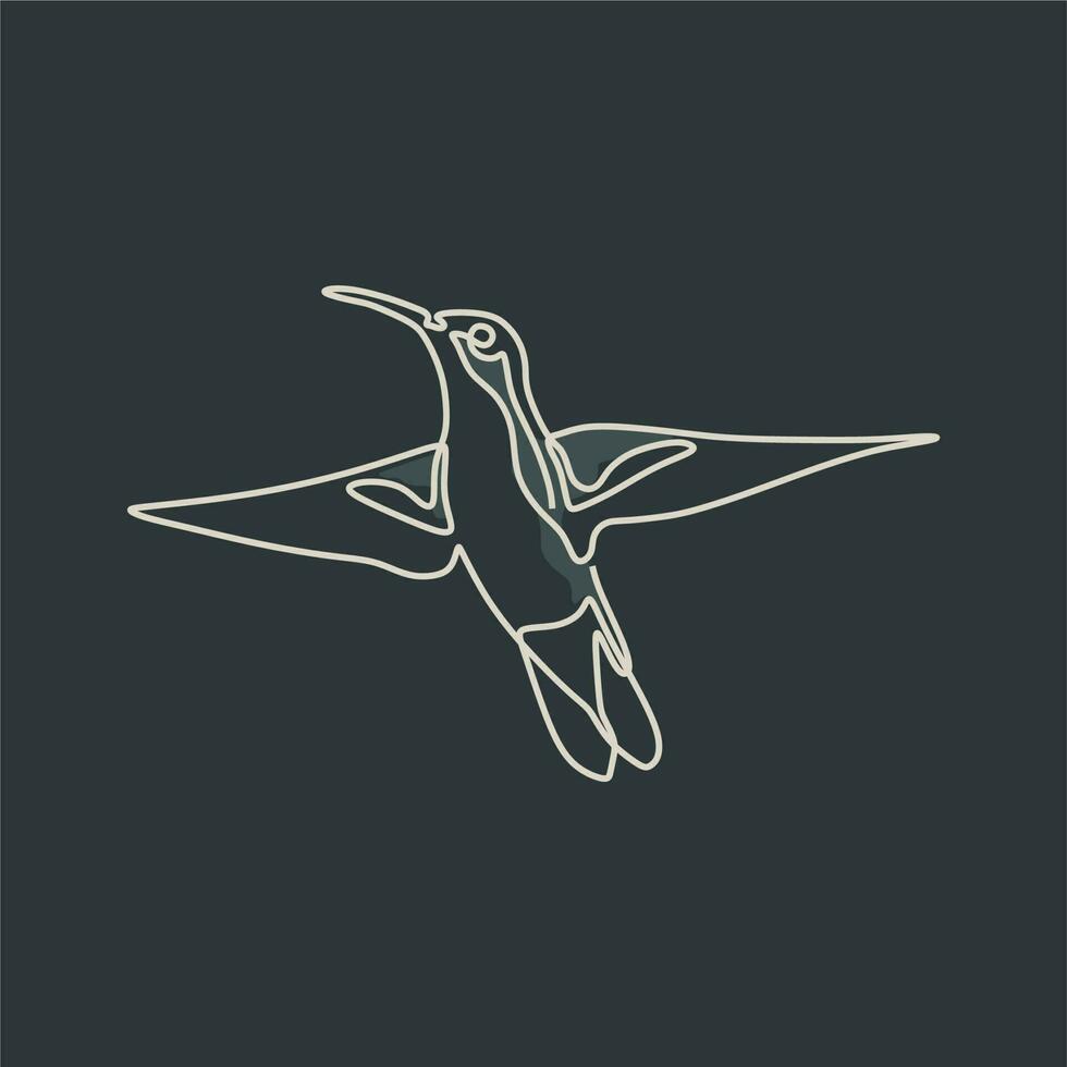 bird drawing line art vector