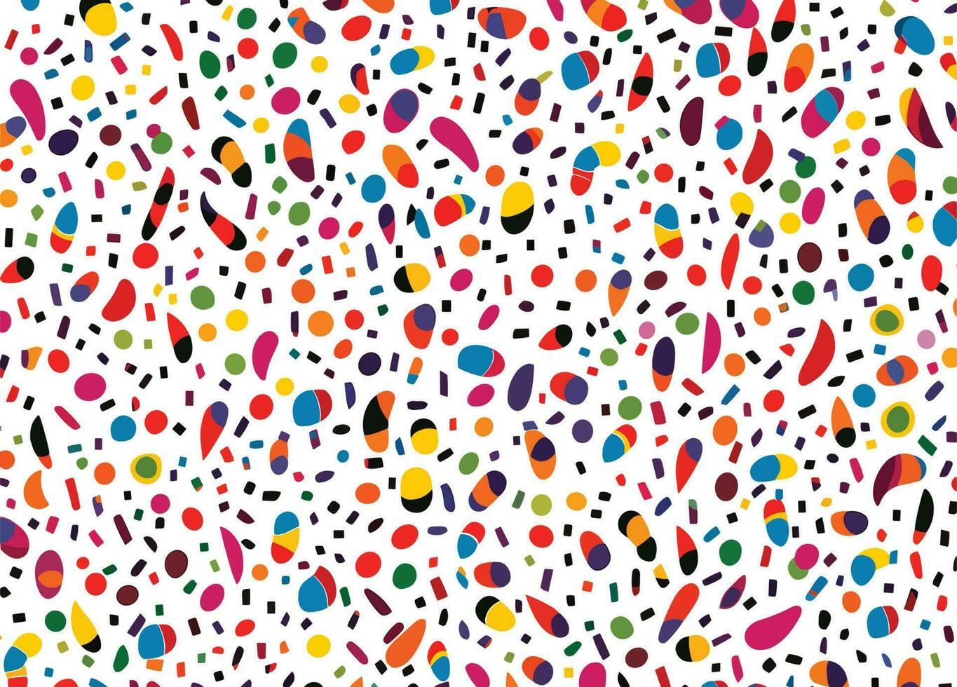 seamless pattern with colorful sprinkles on a white background, in the style of bold, graphic lines, minimalist backgrounds, foampunk, candycore, playful figures, dan colen, jessie arms botke vector