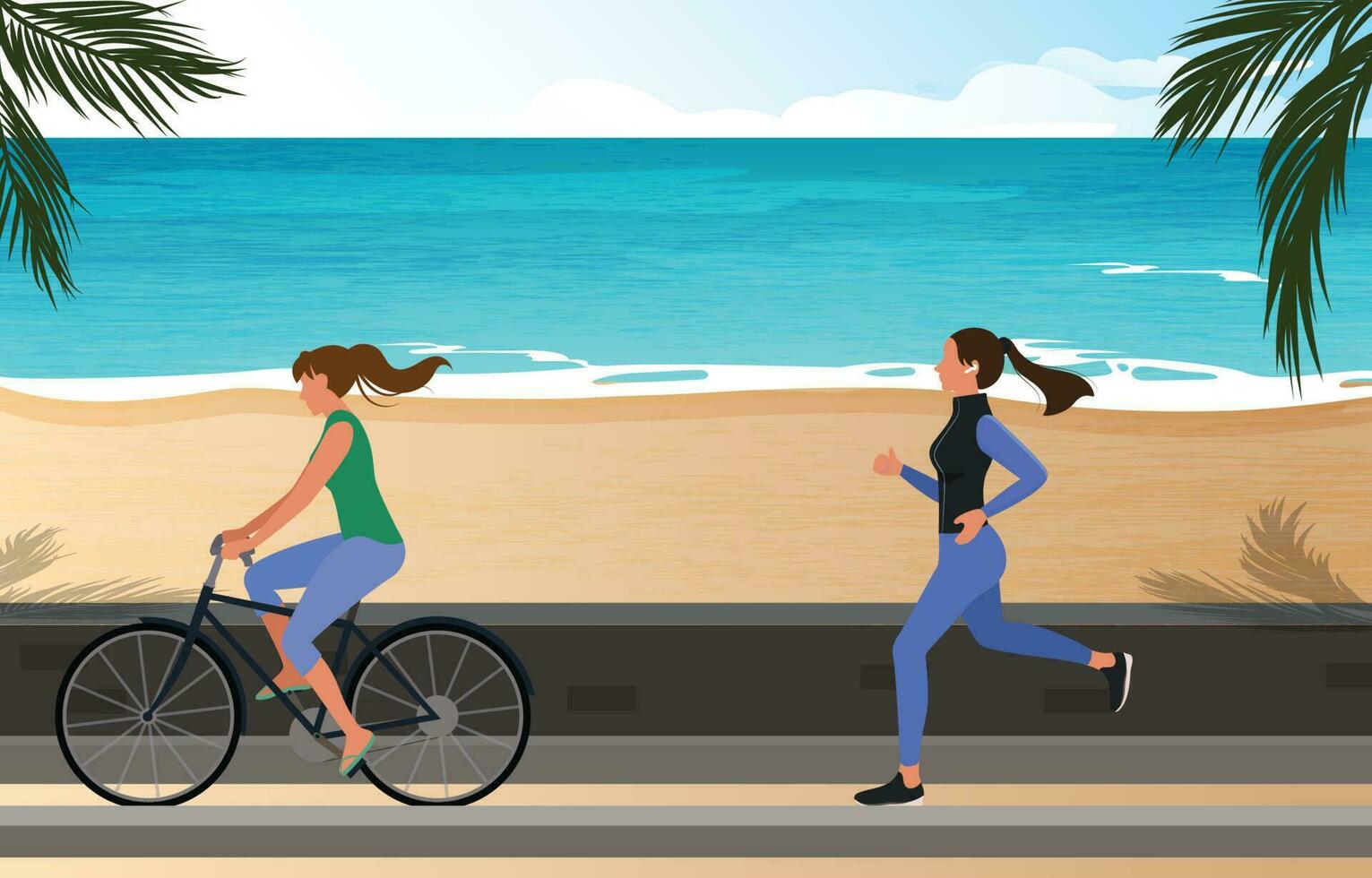 Lifestyle Activity in The Summer vector