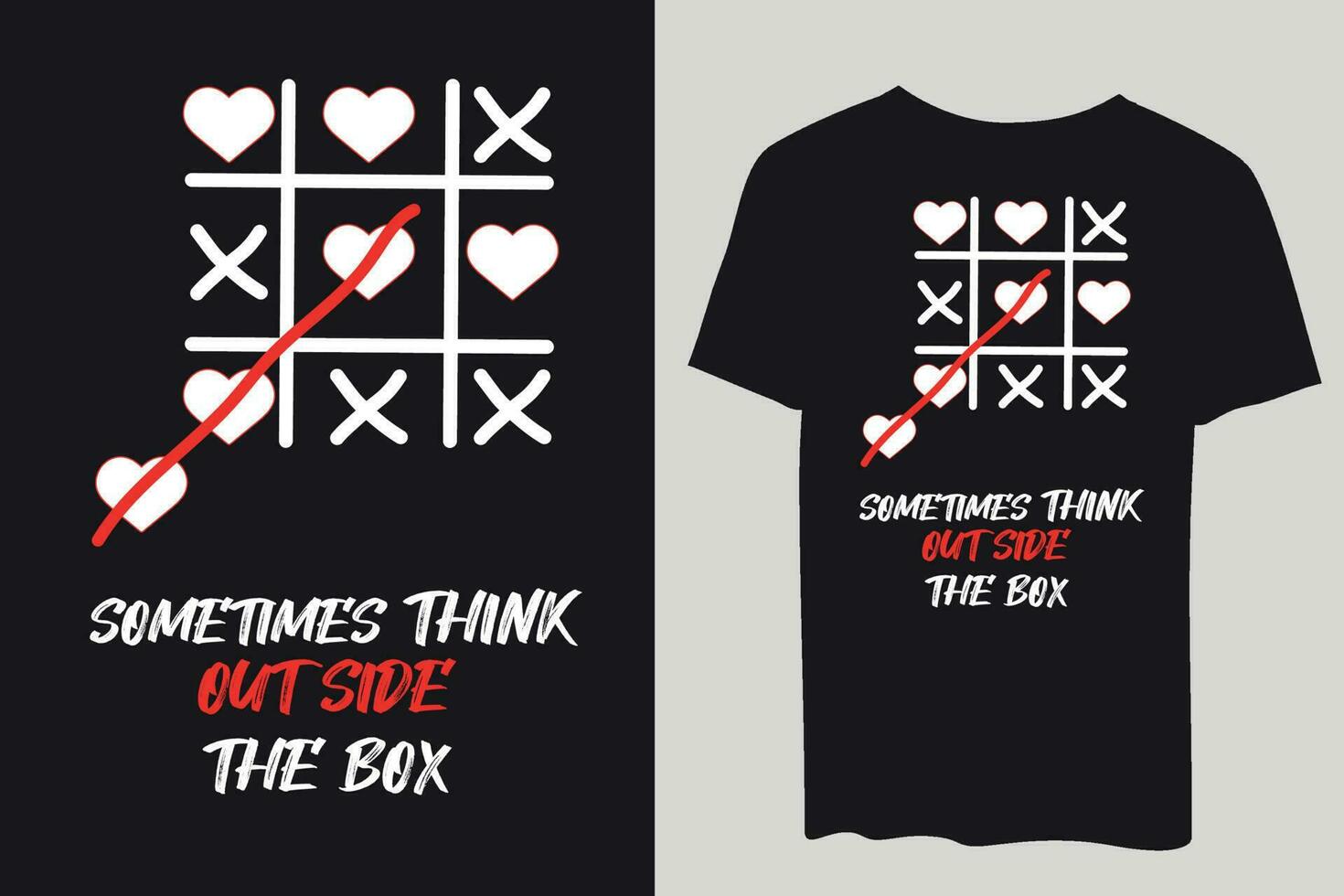 Tic tac toe game with vector illustration. Tic tac toe t-shirt design.