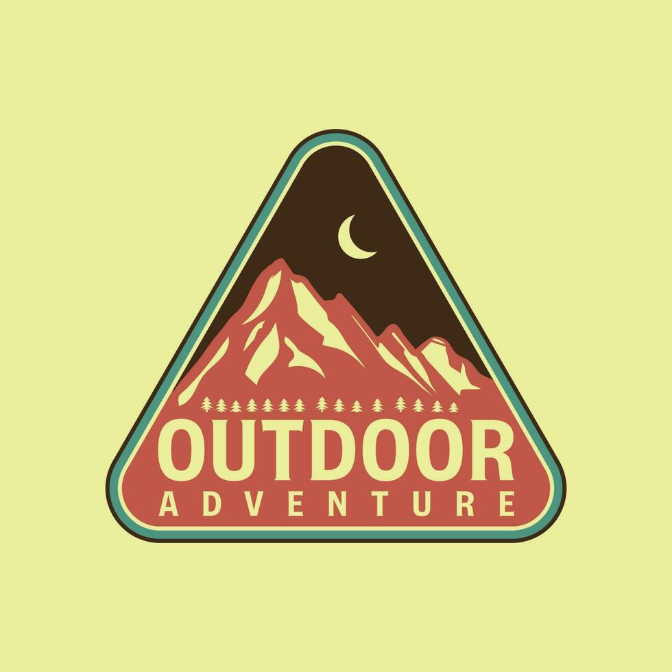 Outdoor Adventure Vintage Badge Logo vector
