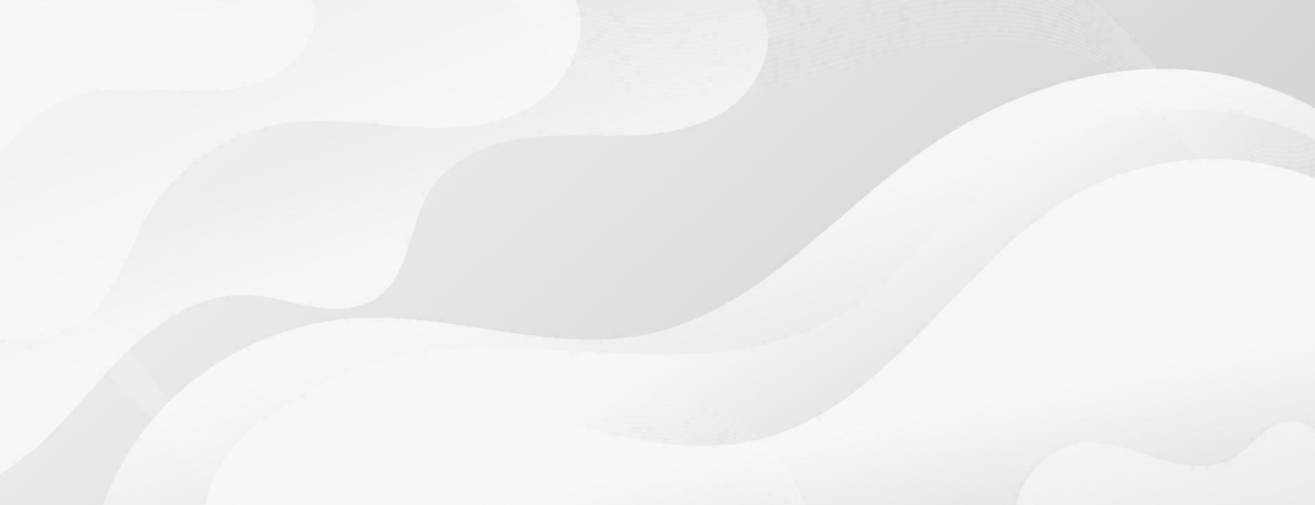 Abstract Gradient  white grey  liquid Wave Background vector