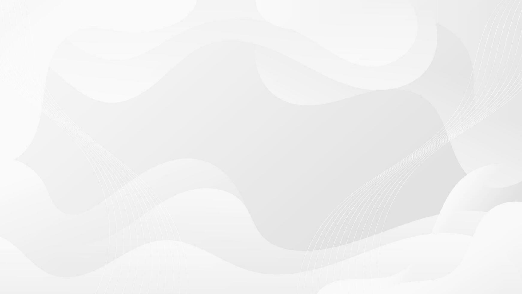 Abstract Gradient White liquid Wave Background vector