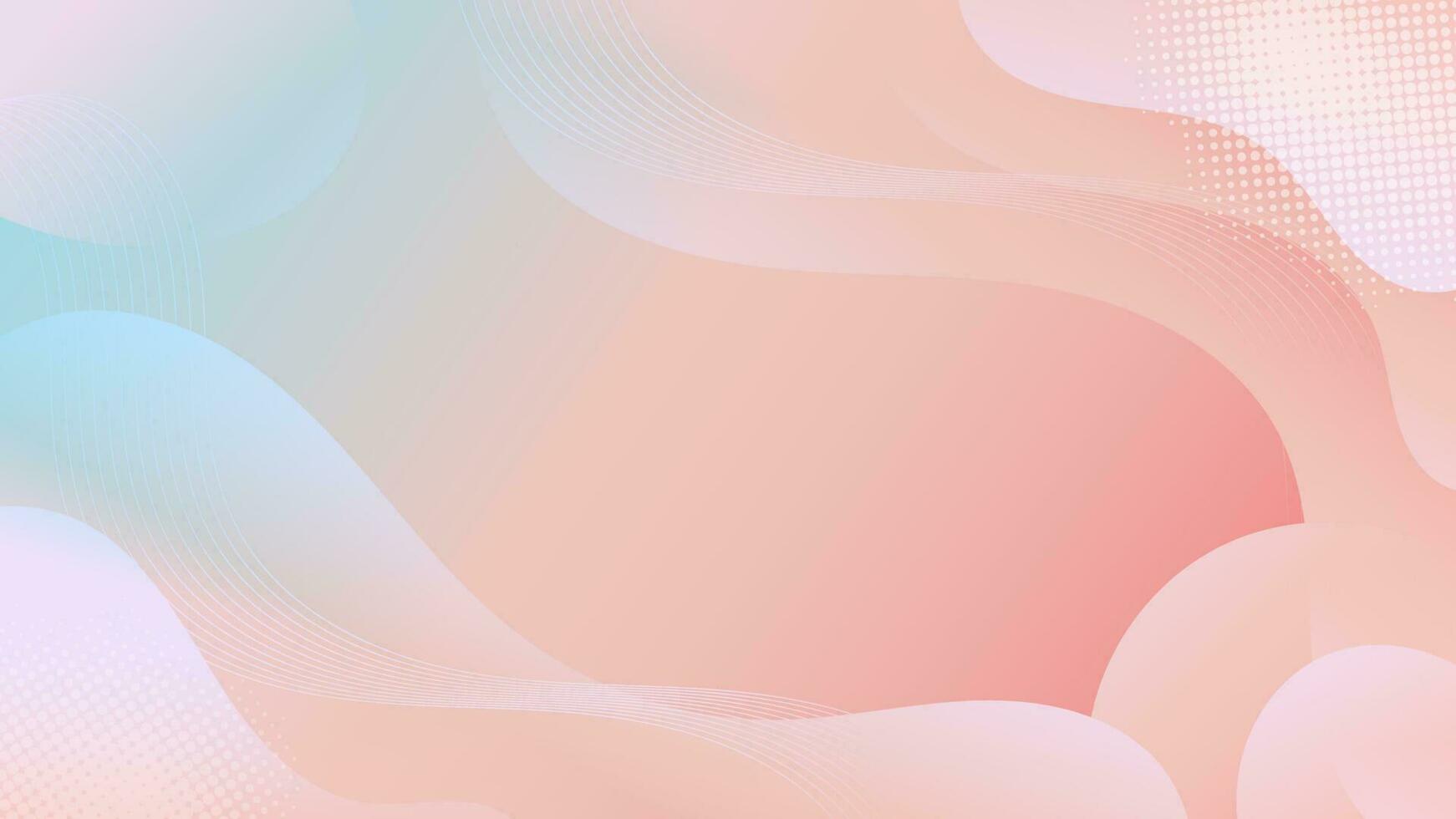 Abstract Gradient  pink blue liquid Wave Background vector