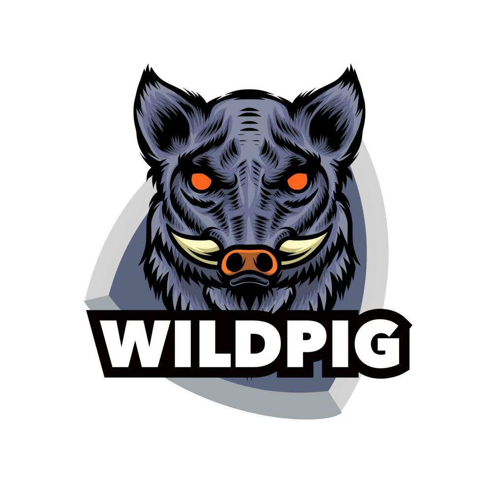 Pig boar mascot logo vector