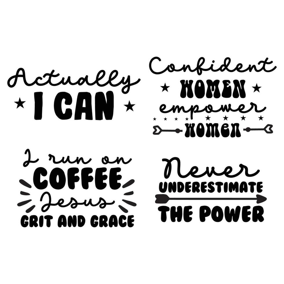 Strong Woman t shirt design bundle vector