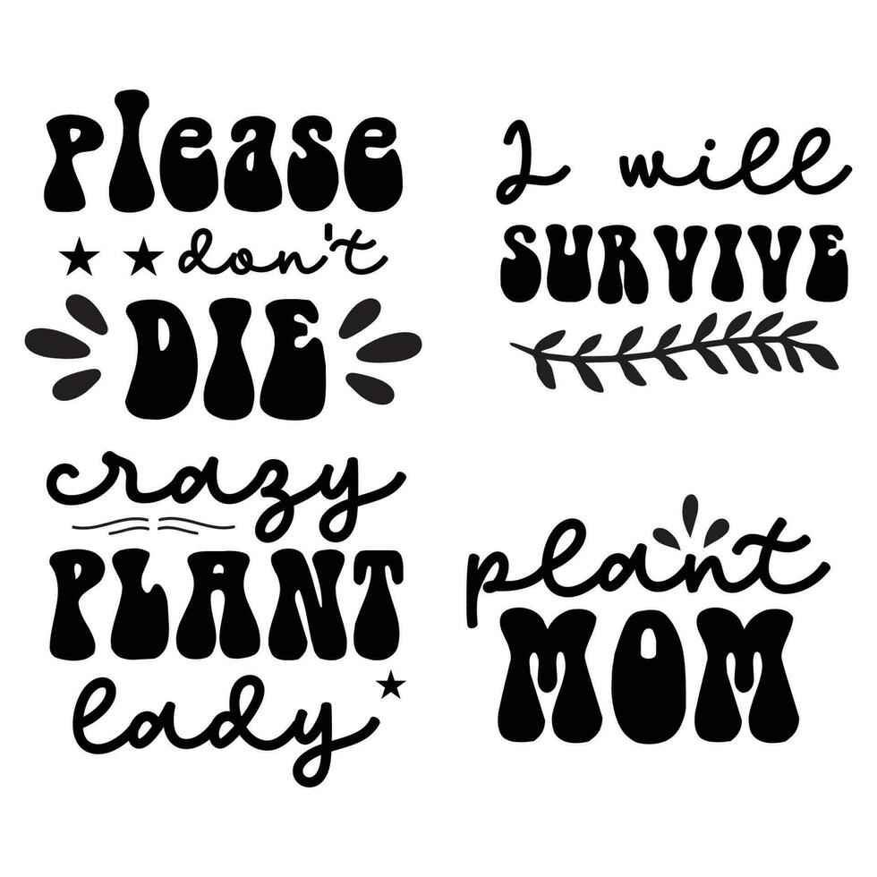 Plant T-shirt Design Bundle vector