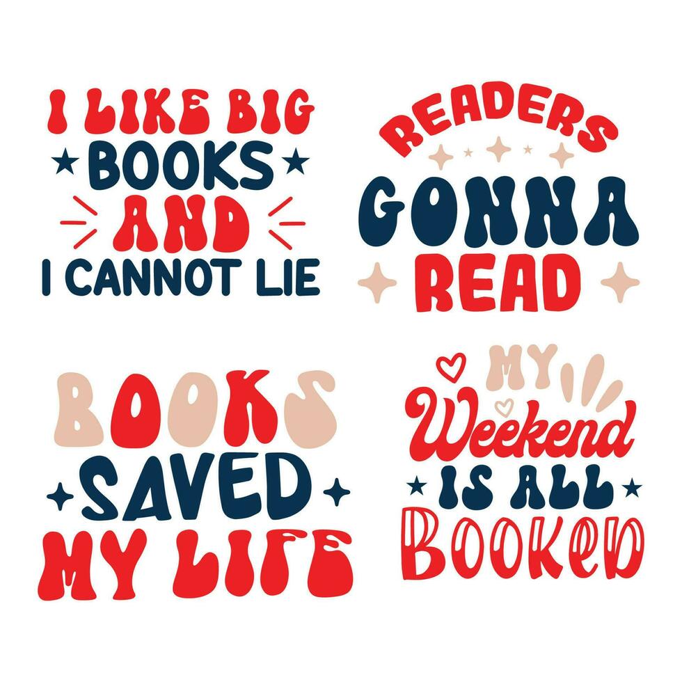 Reading book t shirt design bundle vector