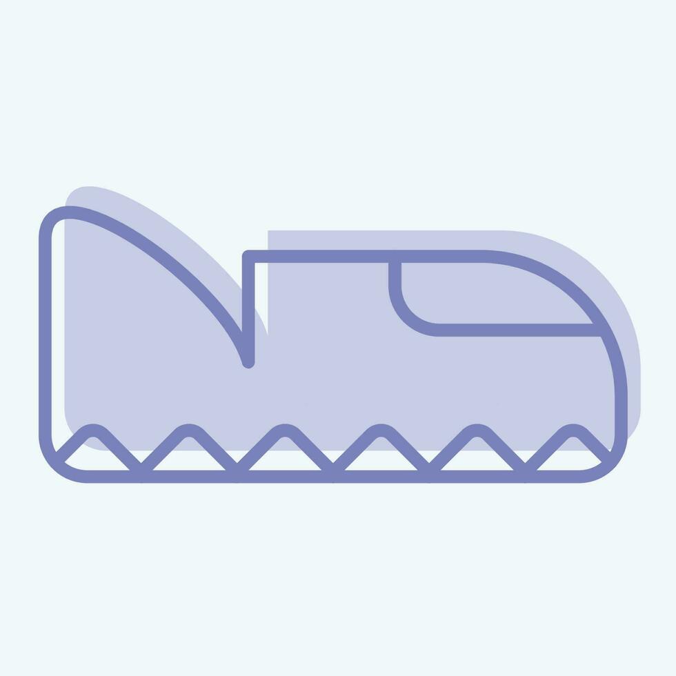 Icon Footwear. related to American Indigenous symbol. two tone style. simple design editable vector