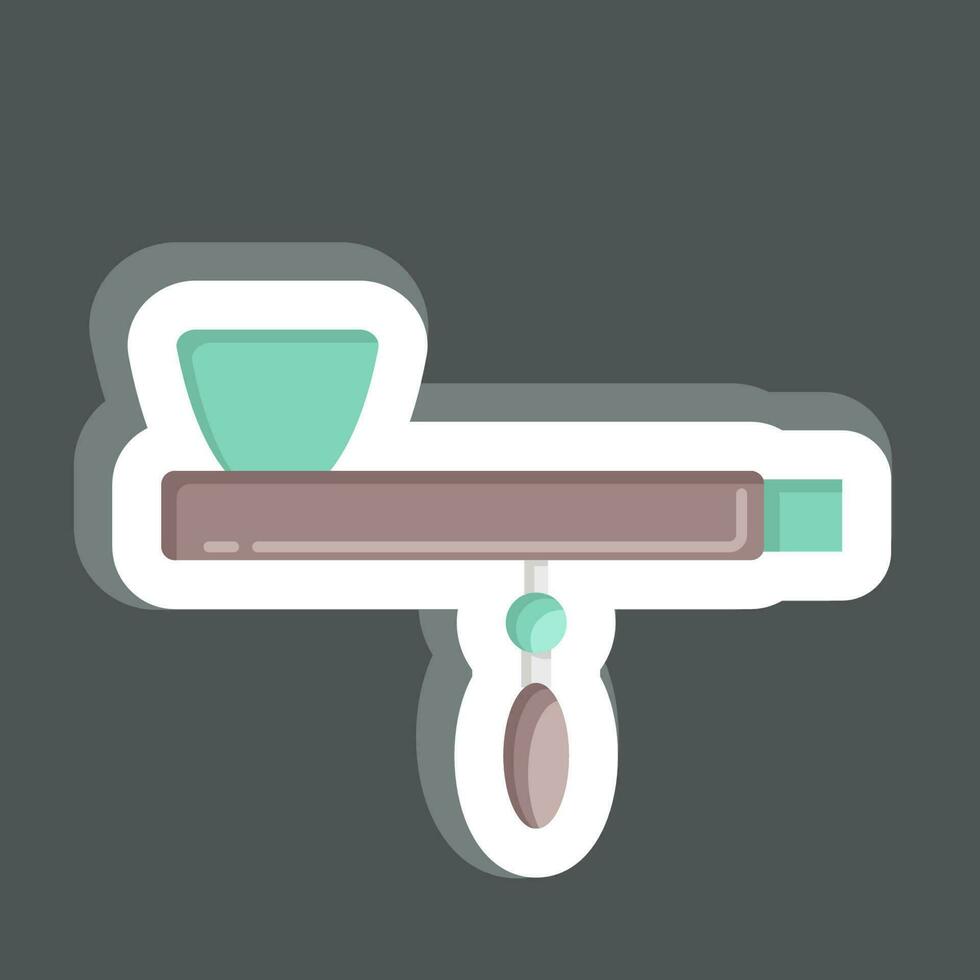 Sticker Pipe. related to American Indigenous symbol. simple design editable vector