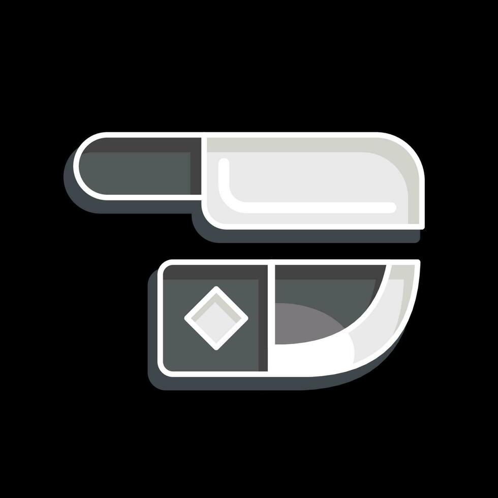 Icon Knife. related to American Indigenous symbol. glossy style. simple design editable vector