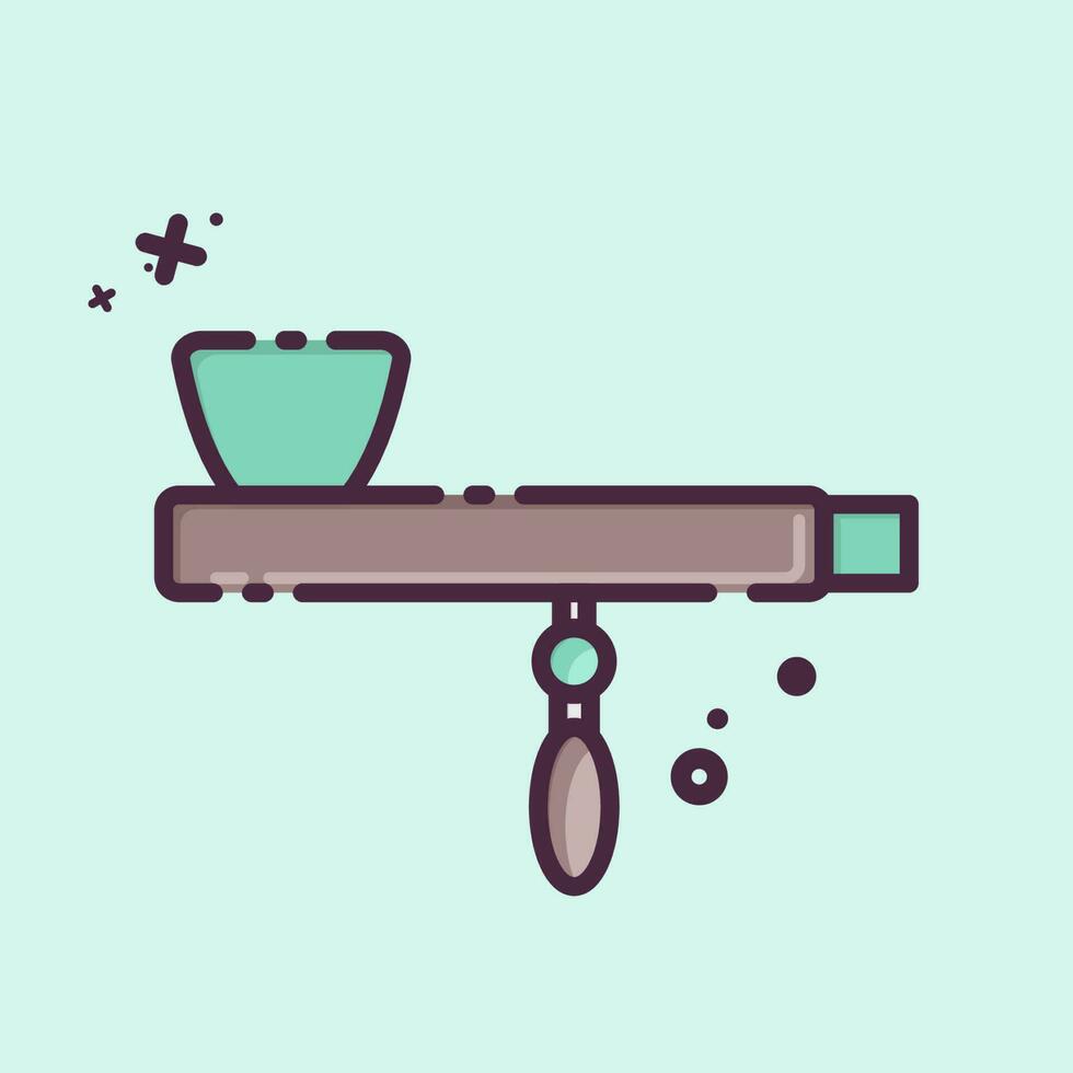Icon Pipe. related to American Indigenous symbol. MBE style. simple design editable vector