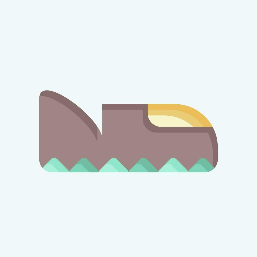 Icon Footwear. related to American Indigenous symbol. flat style. simple design editable vector