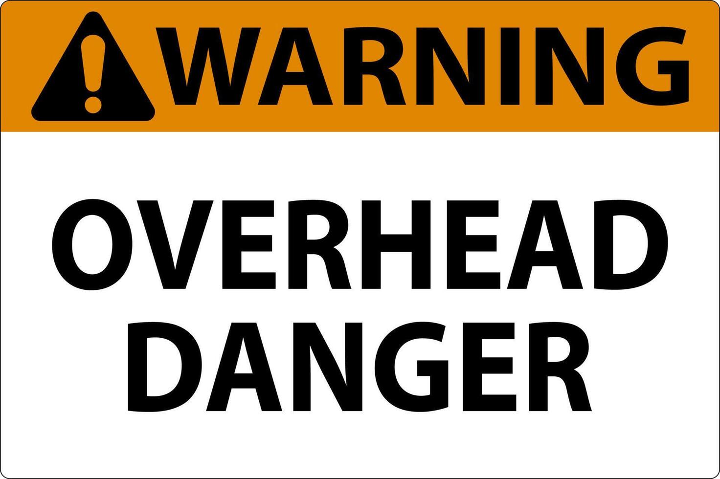 Symbol Warning Sign Overhead Danger vector