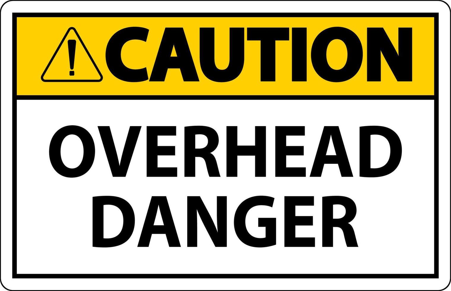 Symbol Caution Sign Overhead Danger vector