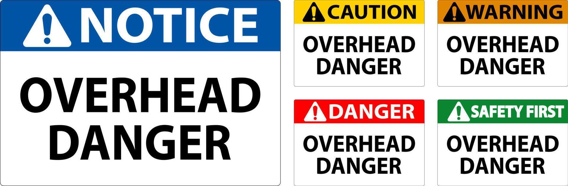 Symbol Danger Sign Overhead Danger vector