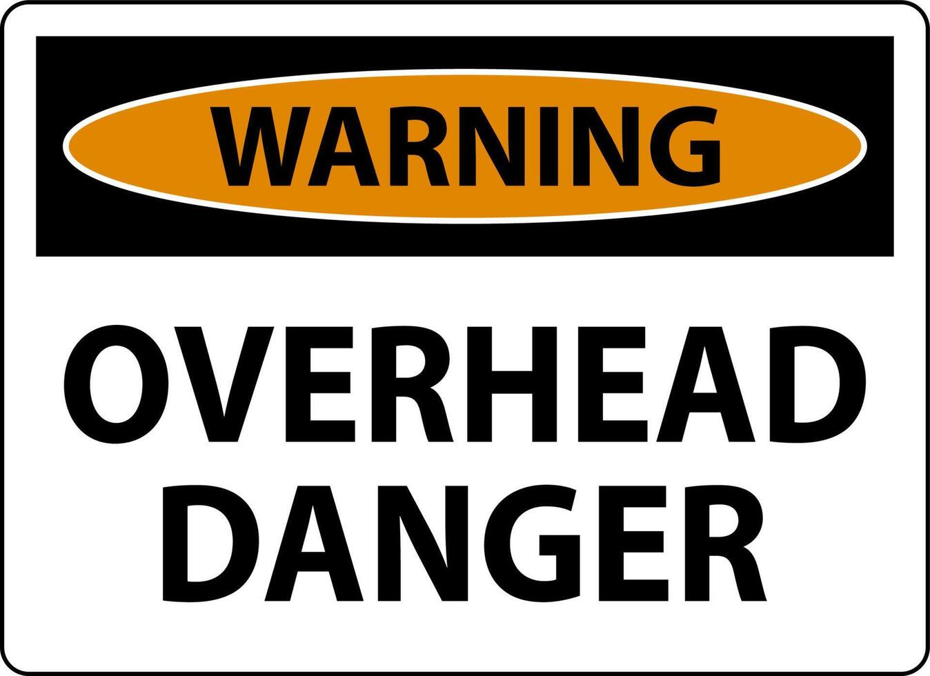 Symbol Warning Sign Overhead Danger vector