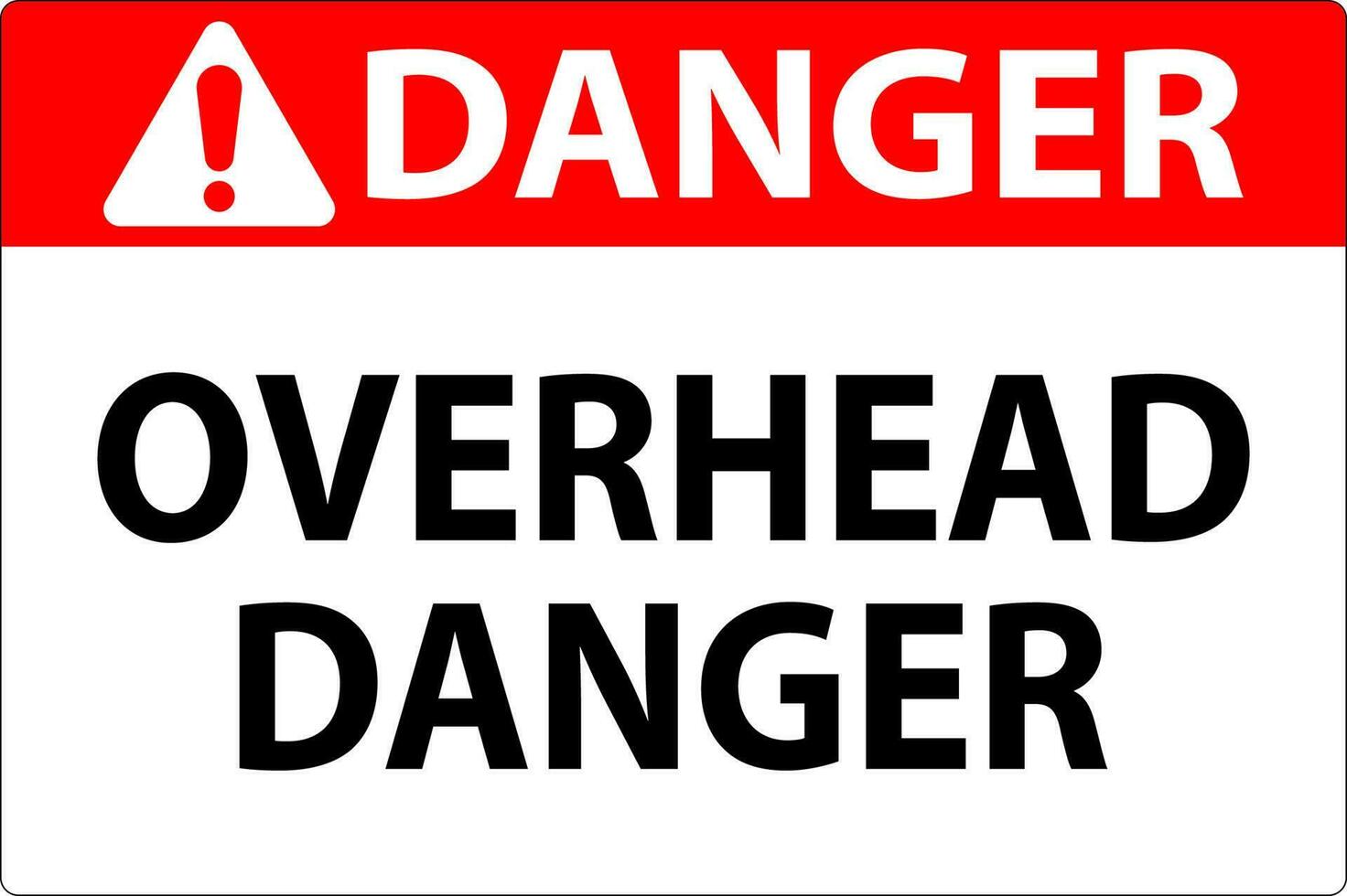 Symbol Danger Sign Overhead Danger vector