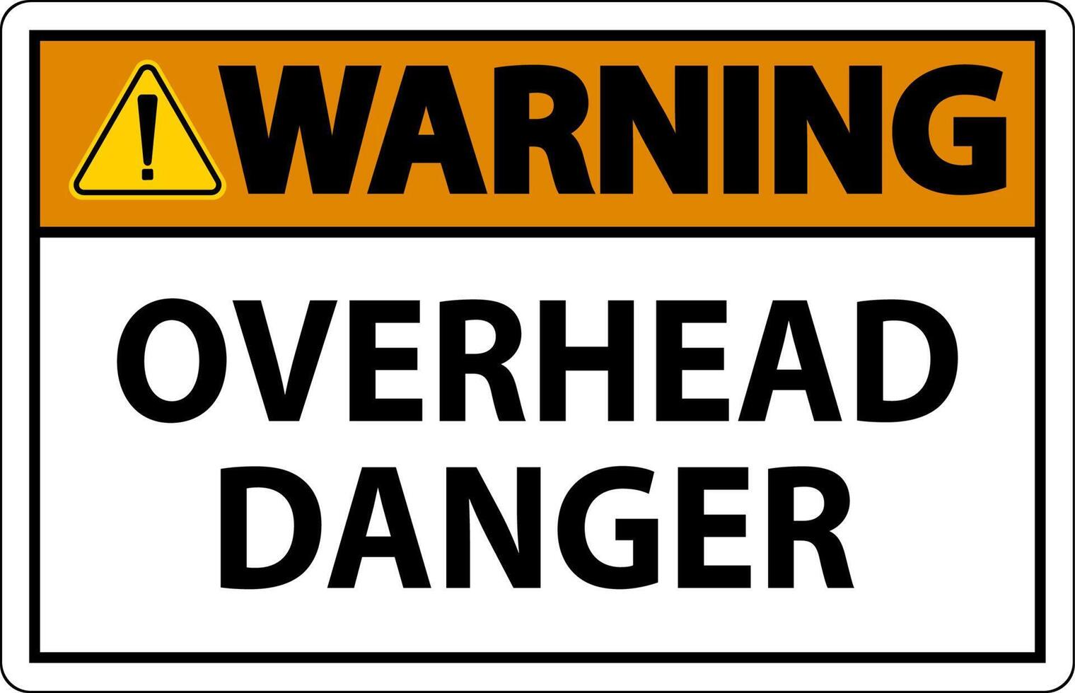 Symbol Warning Sign Overhead Danger vector