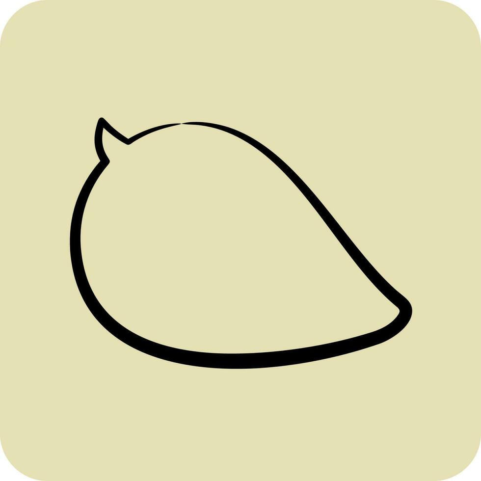Icon Bango. related to Thailand symbol. hand drawn style. simple design editable.World Travel vector