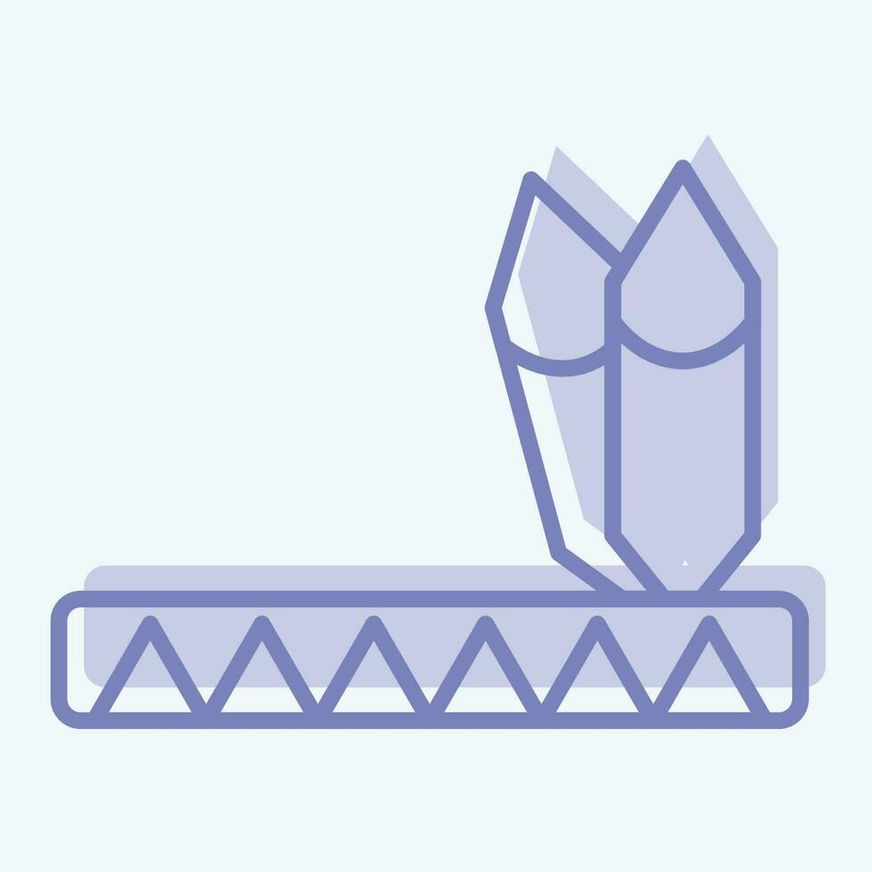 Icon Native American. related to American Indigenous symbol. two tone style. simple design editable vector