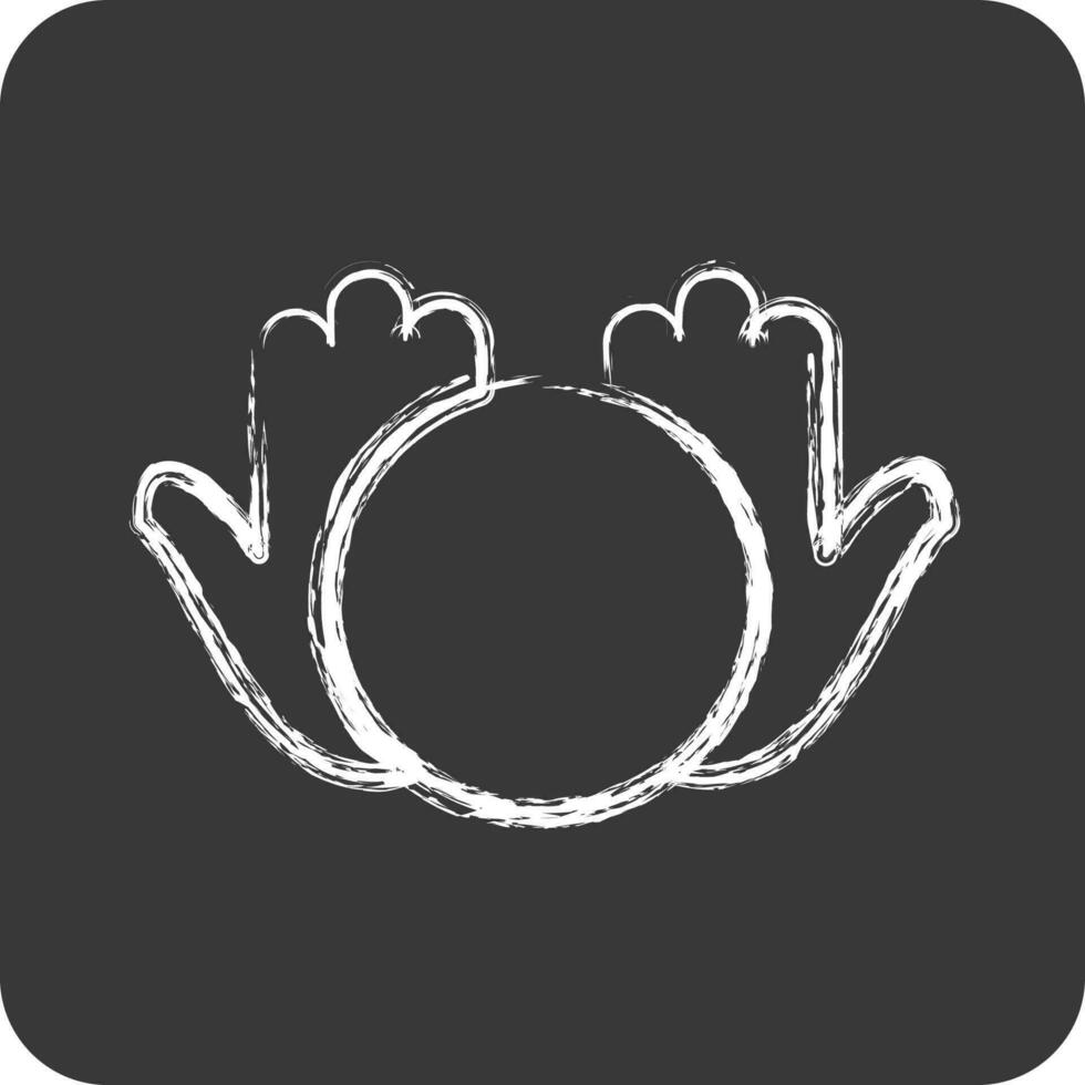 Icon Artificial Noosphere. suitable for education symbol. chalk Style. simple design editable vector