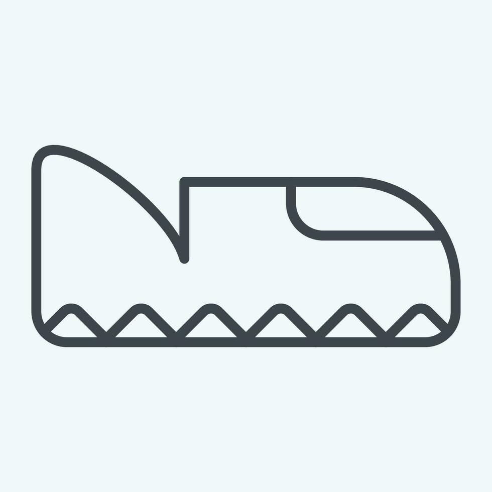Icon Footwear. related to American Indigenous symbol. line style. simple design editable vector