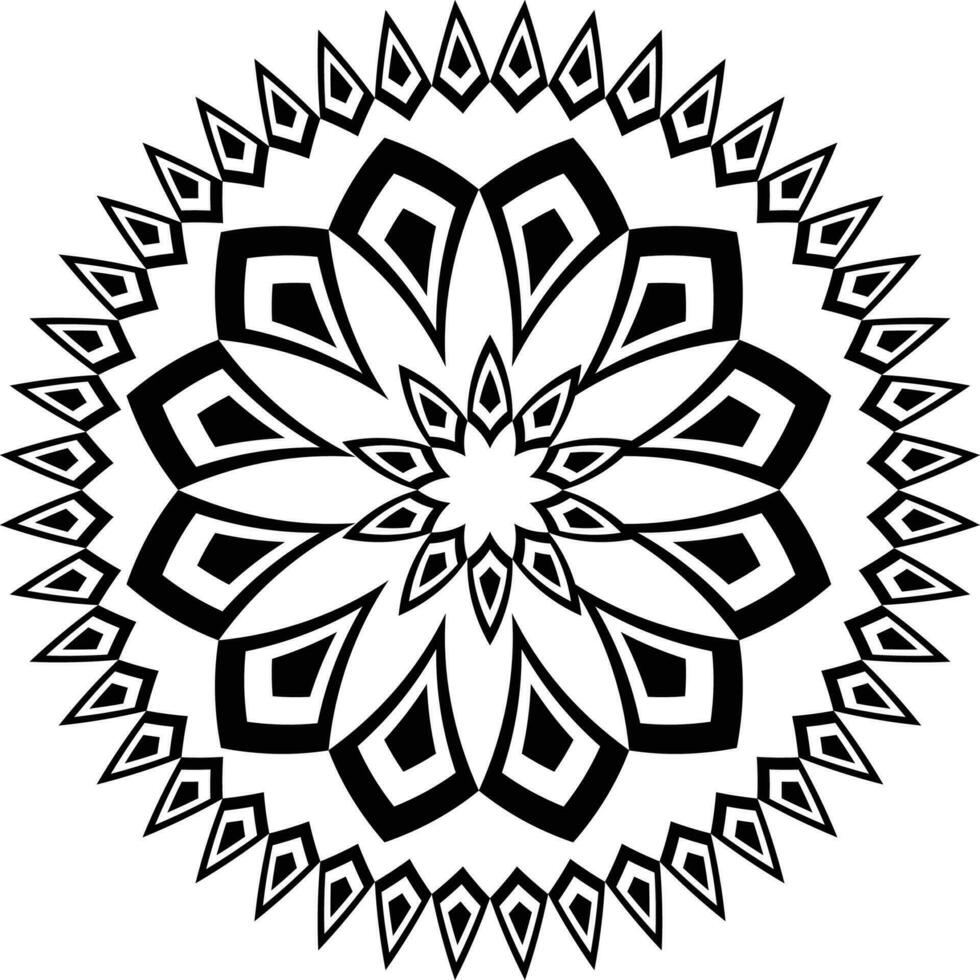 Mandalas for coloring book. Decorative round ornaments. Unusual flower shape. vector