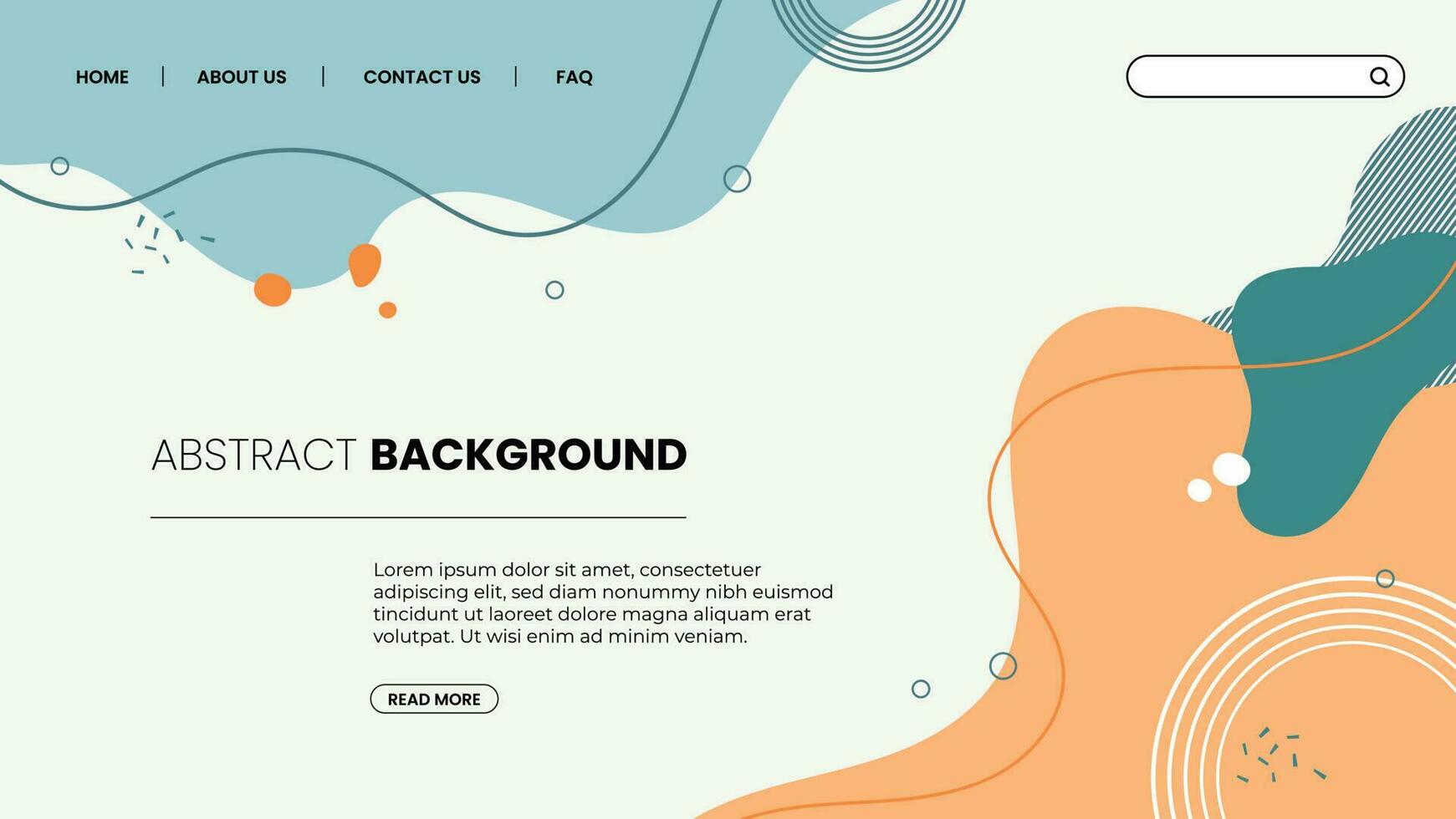 flat design vector abstract background landing page