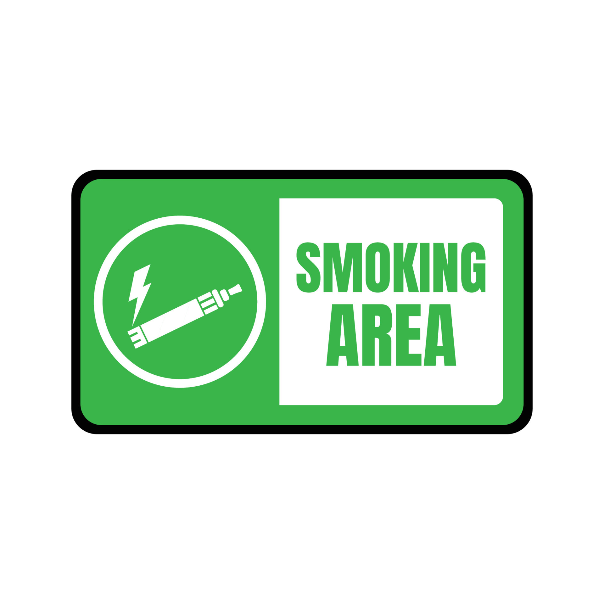 Designated smoking area sign, permitted smoking zone, special vaping zone sign 23866251 Vector