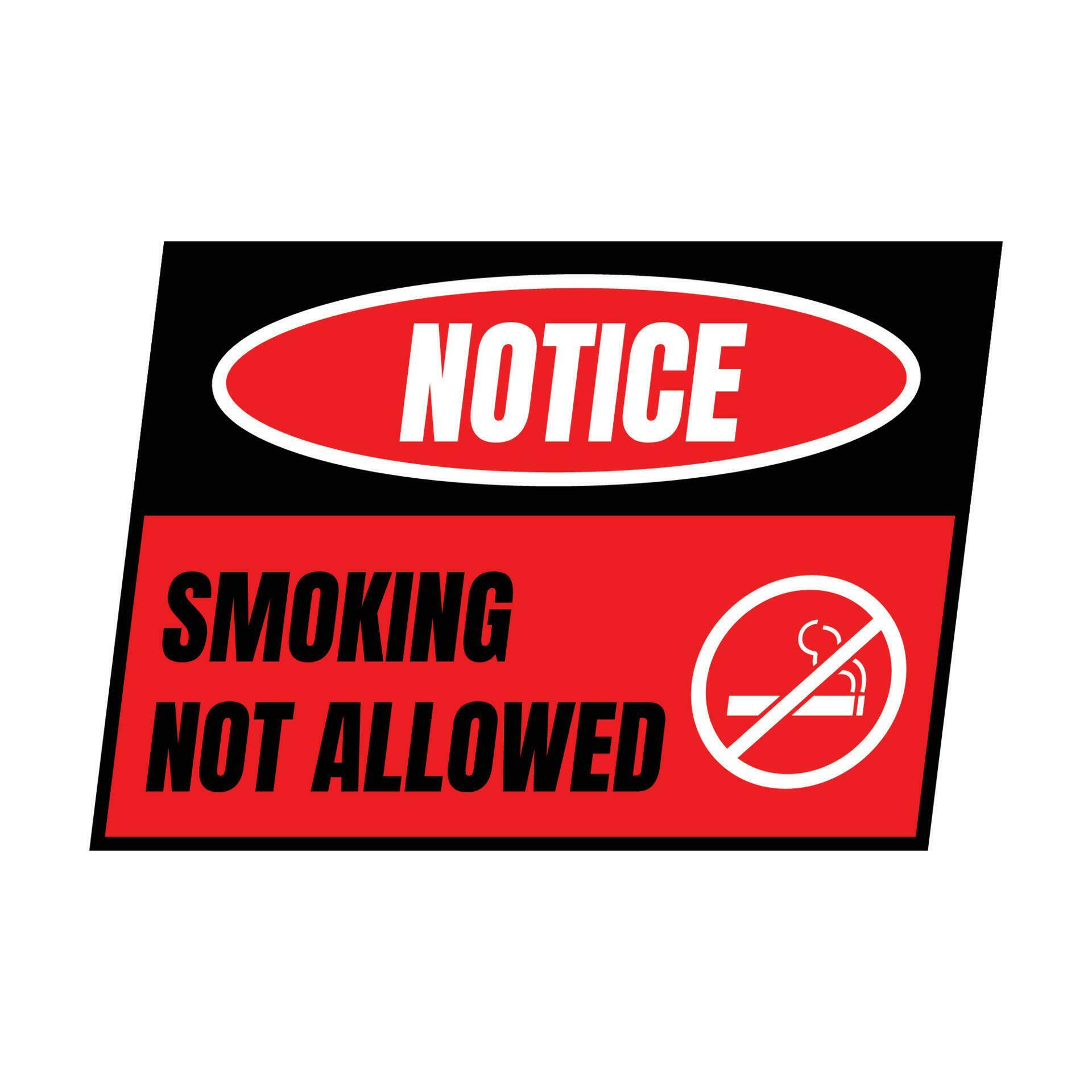 Smoking not allowed sign, none smoking area, smoking forbidden here